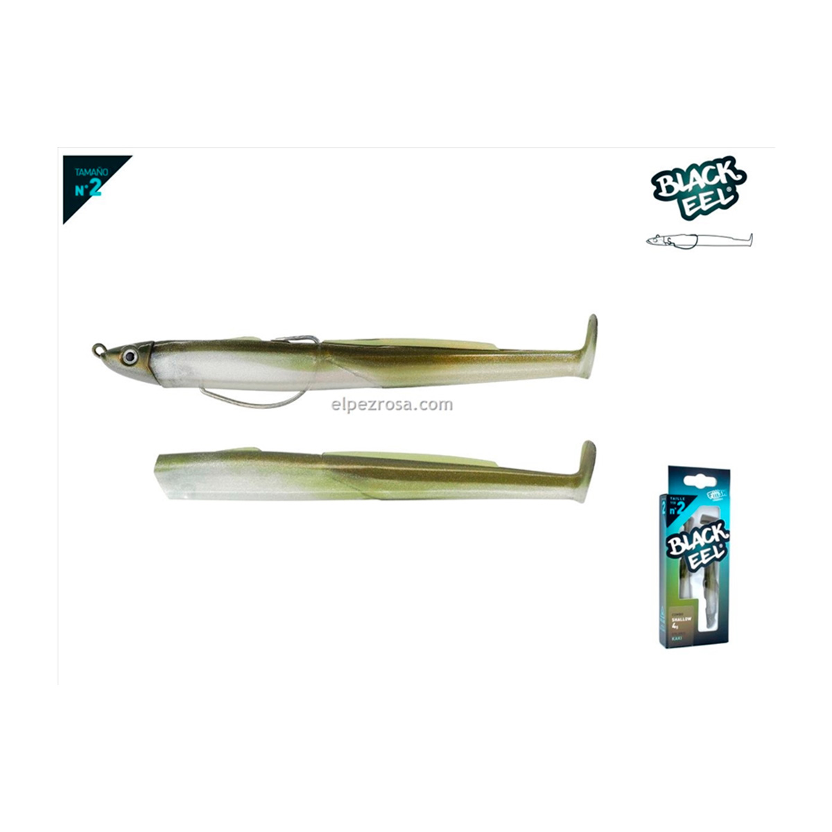 BLACK EEL 110 COMBO SHALLOW 4GR KAKI