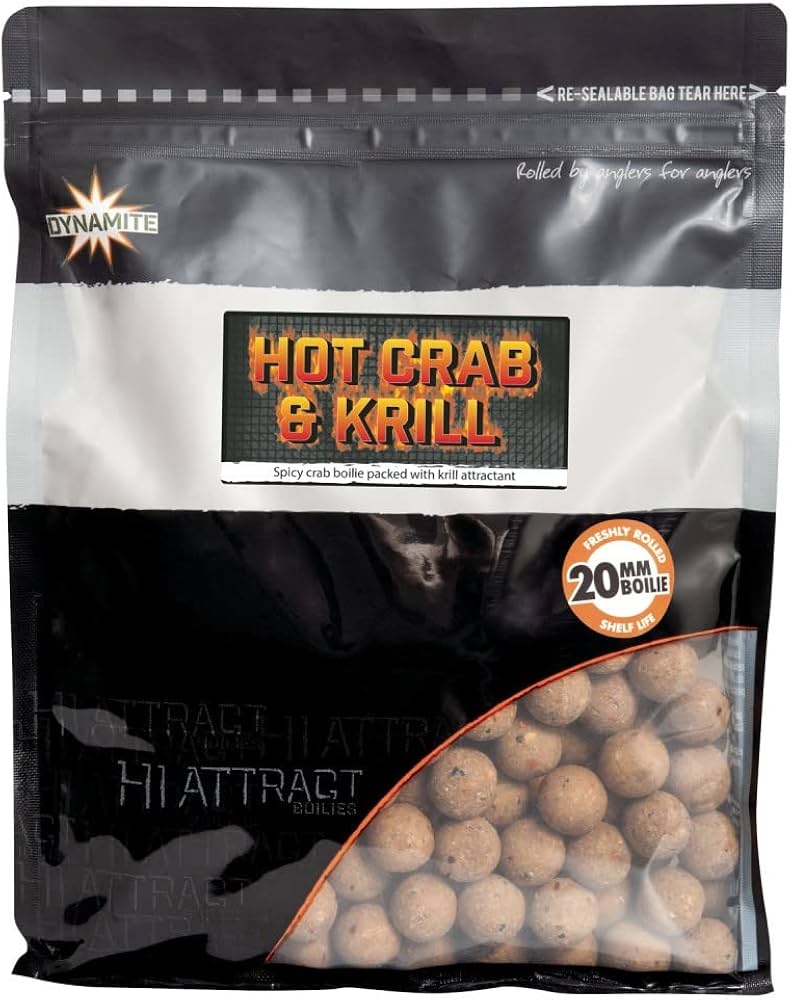 DYNAMITE BAITS HOT CRAB AND KRILL 1KG 20MM
